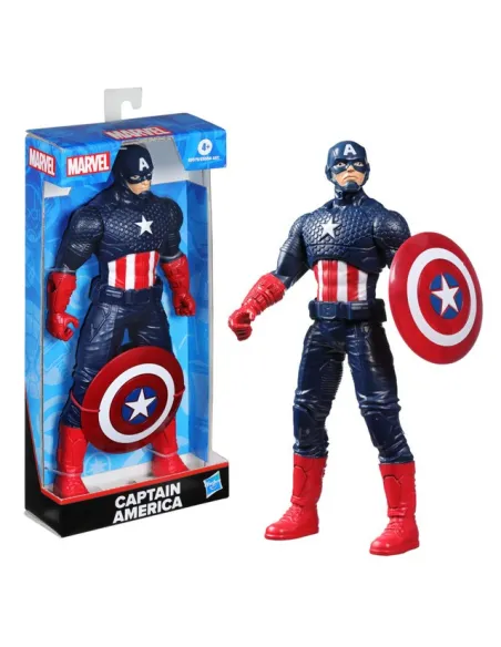 Hasbro Marvel Mighty Hero Series Capitán América Figura de Acción 24 cm