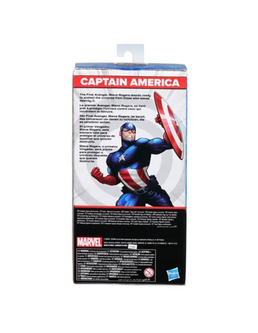Hasbro Marvel Mighty Hero Series Capitán América Figura de Acción 24 cm