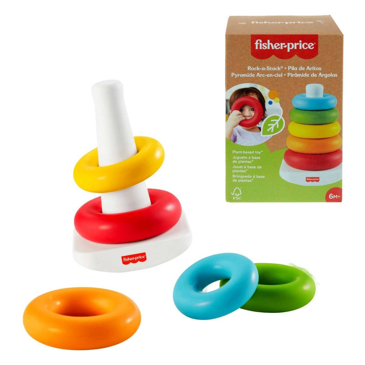Fisher Price Estimulacion Pila De Aros Mattel
