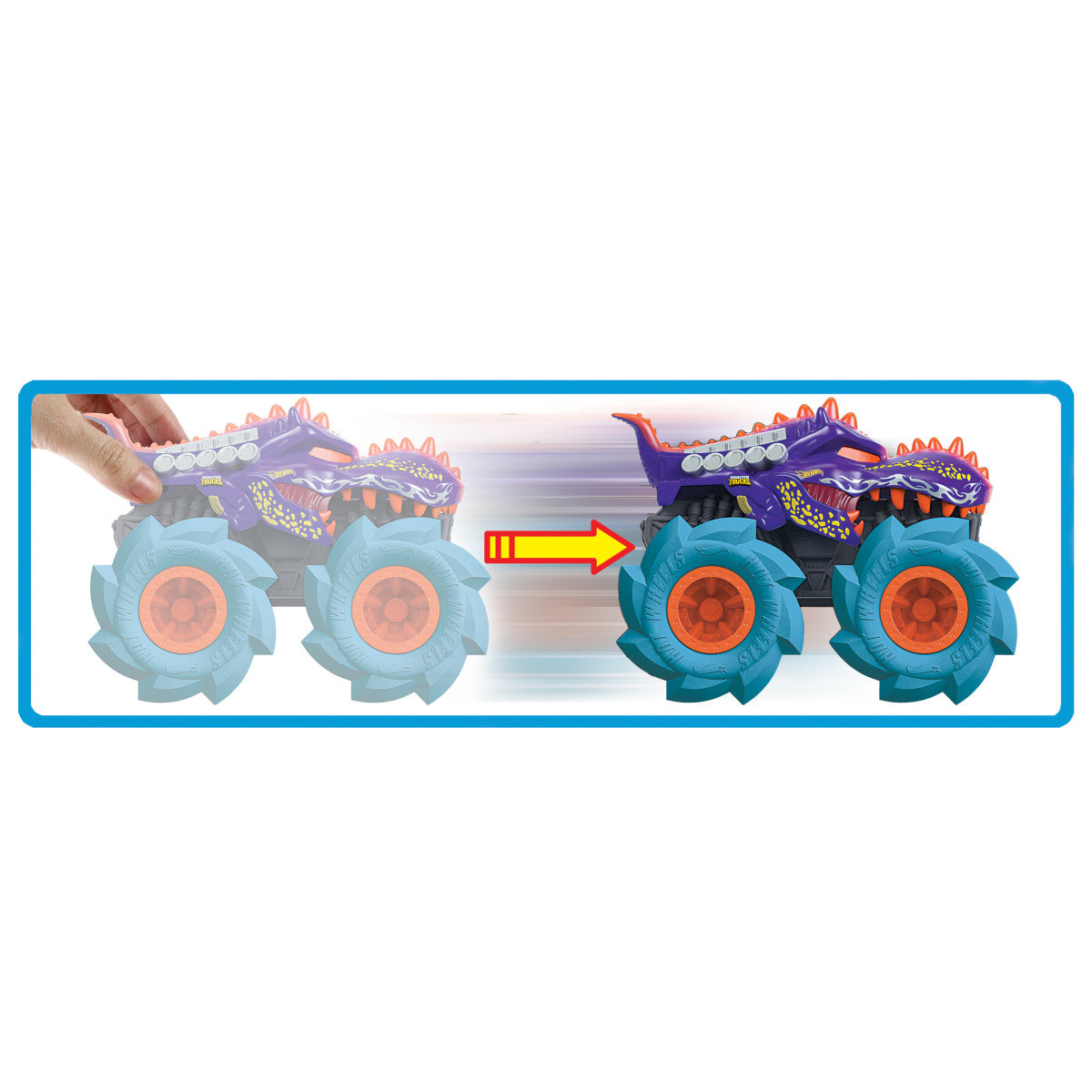 Hot Wheels Monster Trucks Twister Tredz Mattel - Mega-Wrex