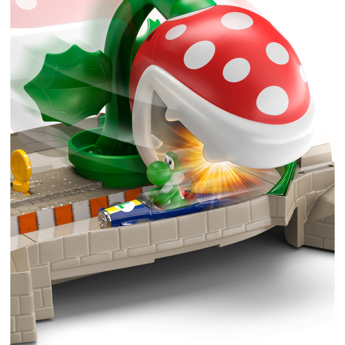 Hot Wheels Mario Kart Pista De Niveles - Yoshi