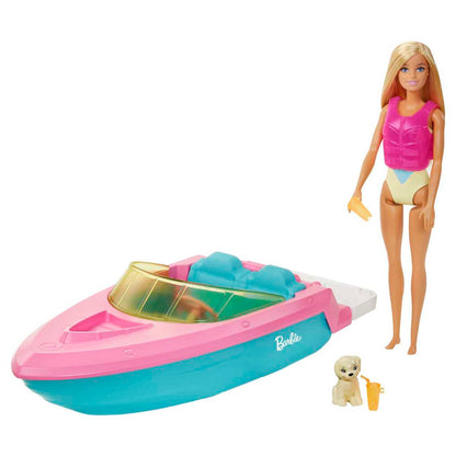 Barbie Lancha Con Muñeca Mattel