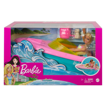Barbie Lancha Con Muñeca Mattel