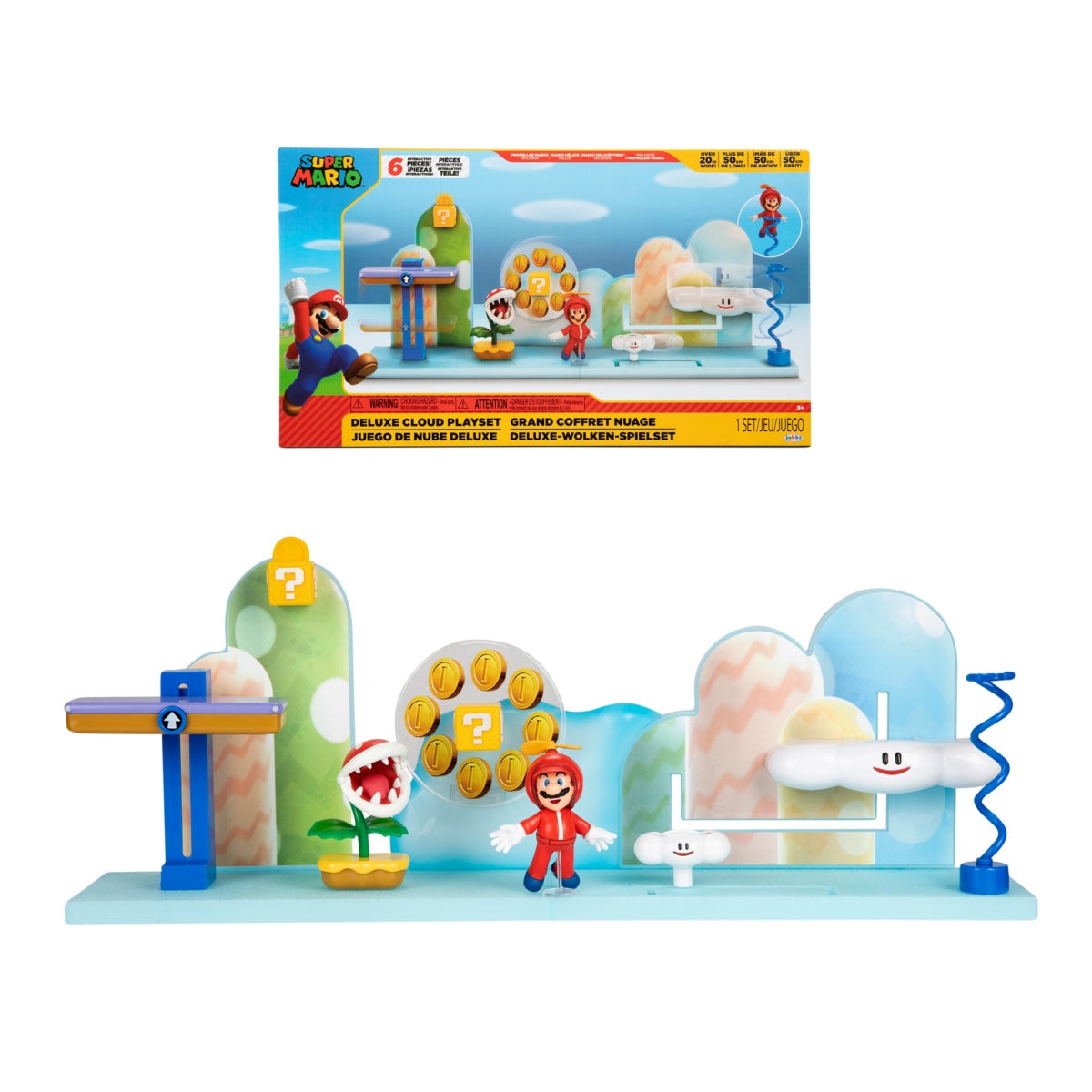Super Mario Playset Nubes Delux Nintendo Categoría: Playsets con figuras Tipo producto:  Juegos de figuras de acción