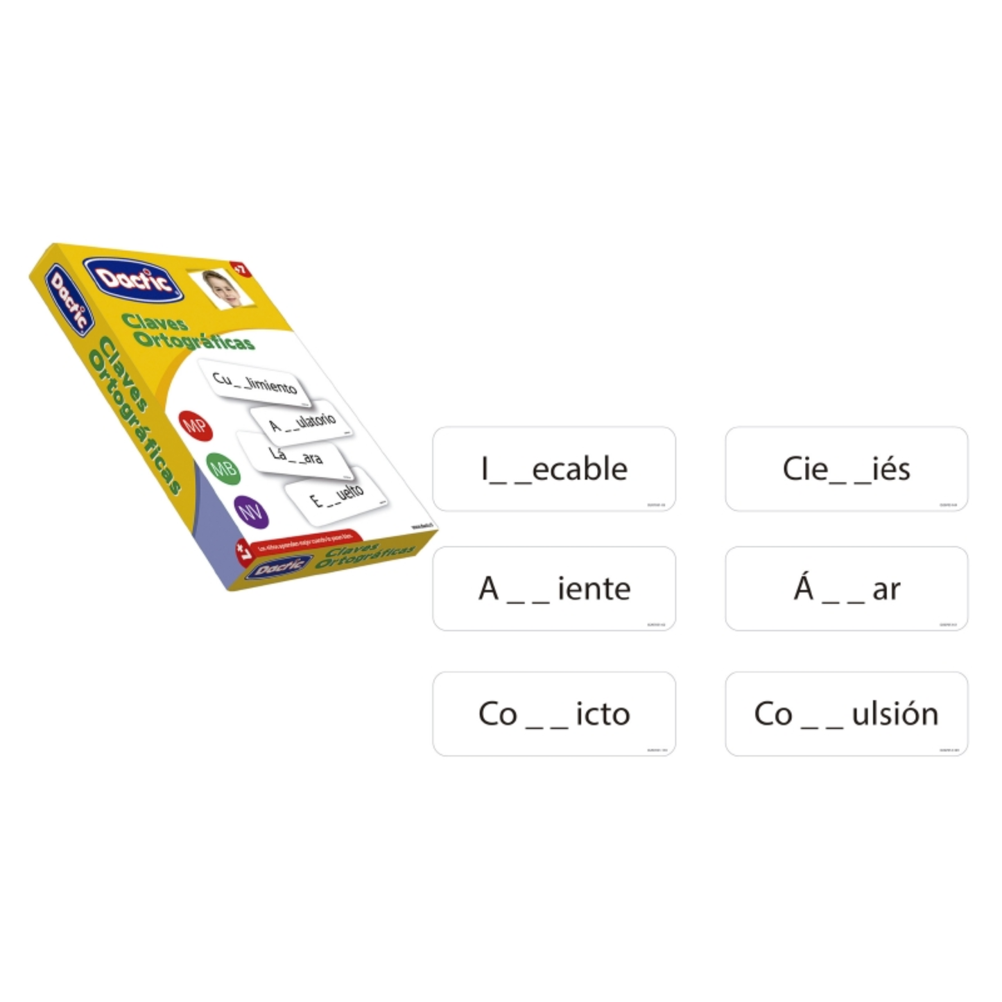 Lámina Clave Ortográfica 6X17 Cm Dactic