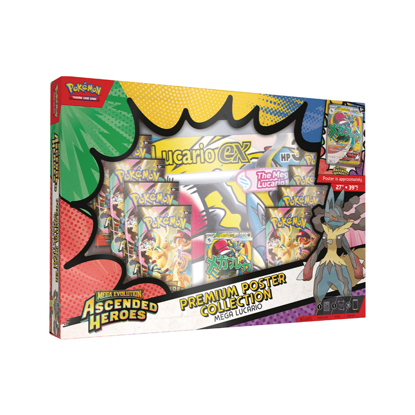 Mega Evolution: Ascended Heroes - Premium Poster Collection Lucario ESPAÑOL