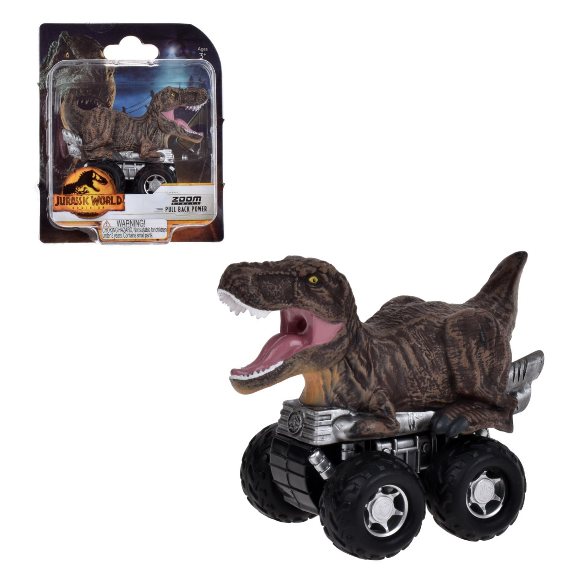 Dinosaurio Vehiculo Pullback Jurassic World Dominion - T-Rex
