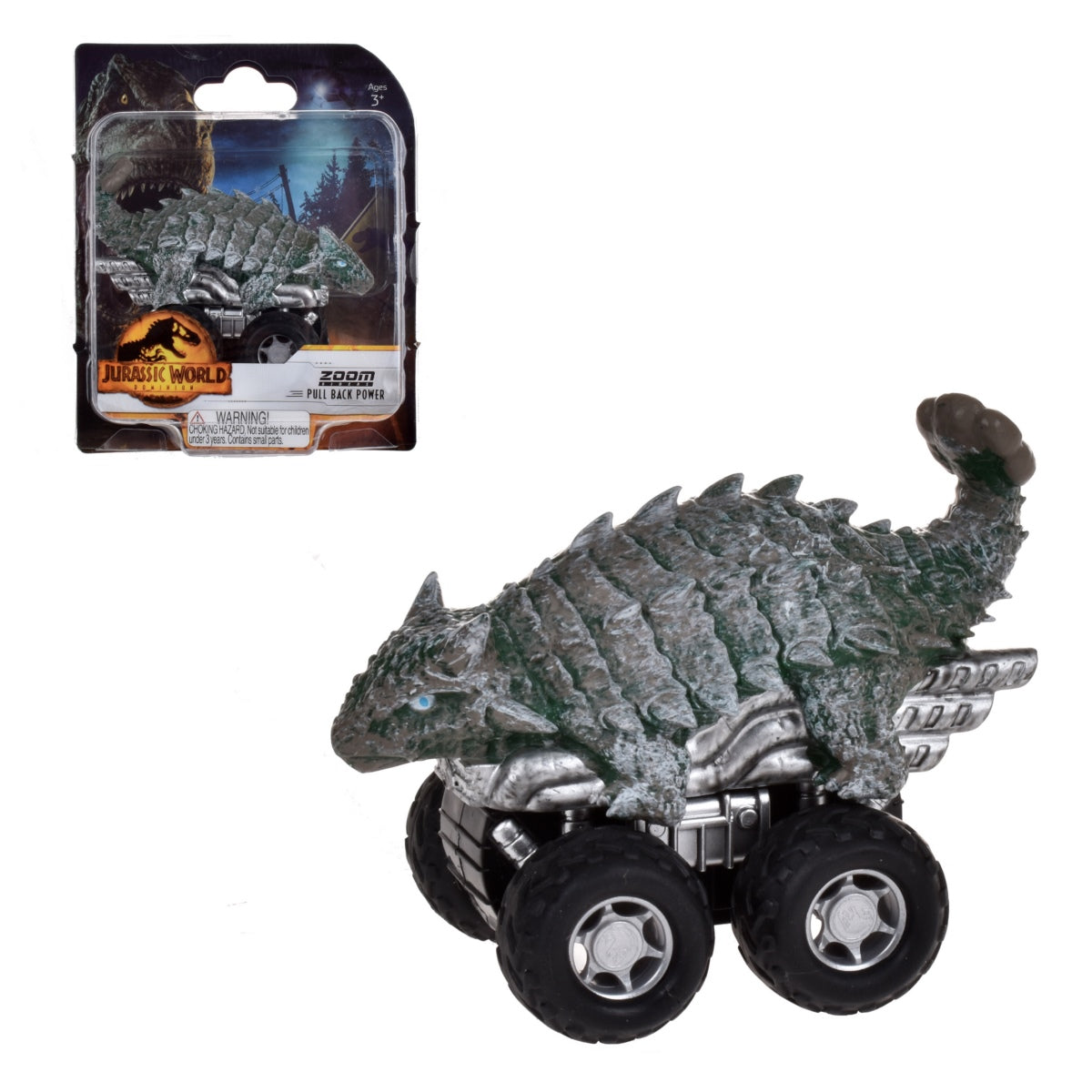 Dinosaurio Vehiculo Pullback Jurassic World Dominion - Ankylosaurus