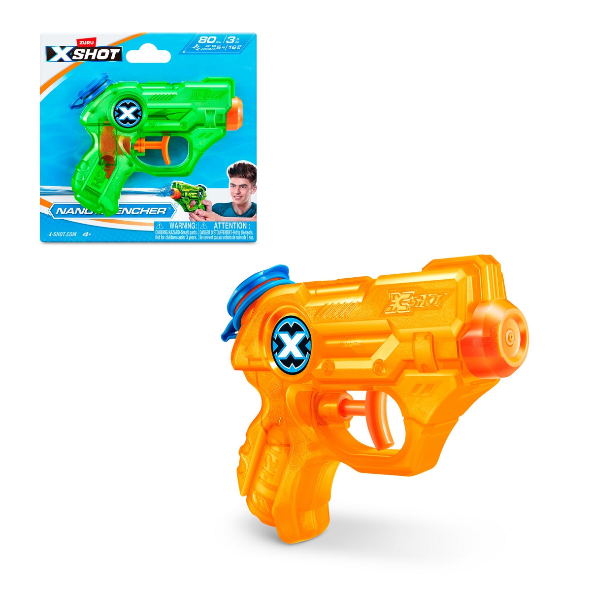 Lanza Agua Nano Drencher De 80ml X-Shot