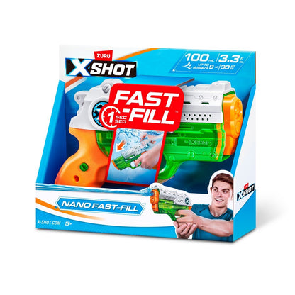 Lanza Agua Nano De 100Ml Con Sistema De Llenado Rapido Fast Fill X-Shot