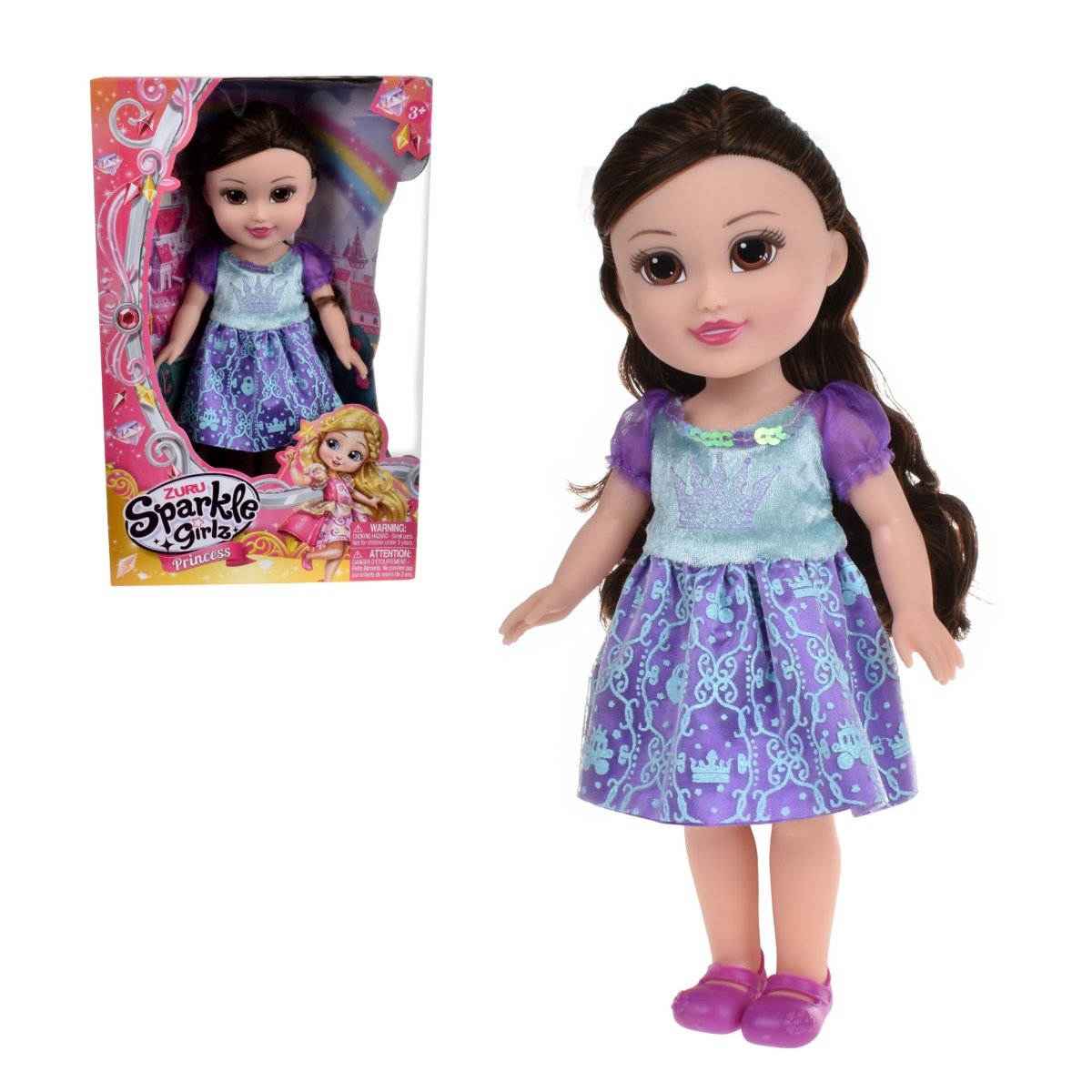 Muñeca Princesa De 33 Cms Sparkle Girlz De Zuru - Morado Categoría: Fashion dolls Tipo producto:  Muñecas