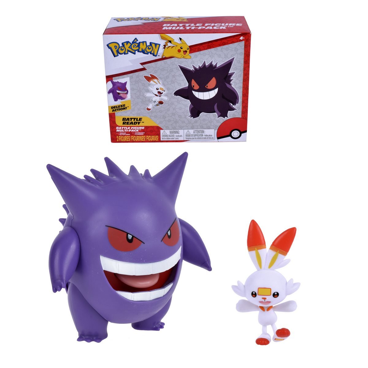 Set 2 Figuras De 5 Y 11 Cms - Gengar & Scorbunny