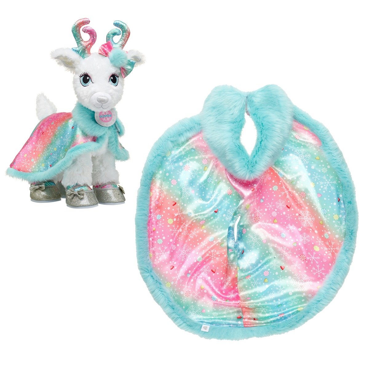 Capa Y Moño Glisten Merry Mission Build-A-Bear