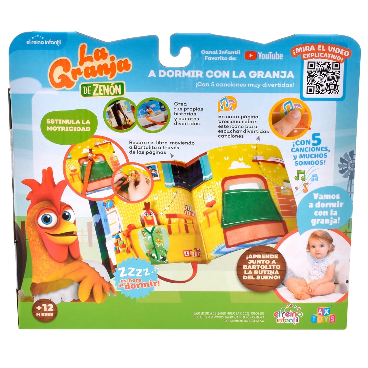 Libro Musical A Dormir Con La Granja De Zenon
