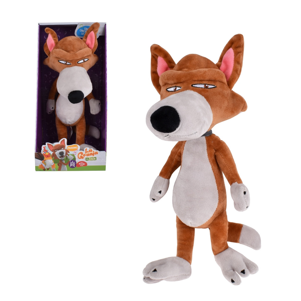 Peluche Musical 35 Cm. La Granja De Zenon - Zorro Beto