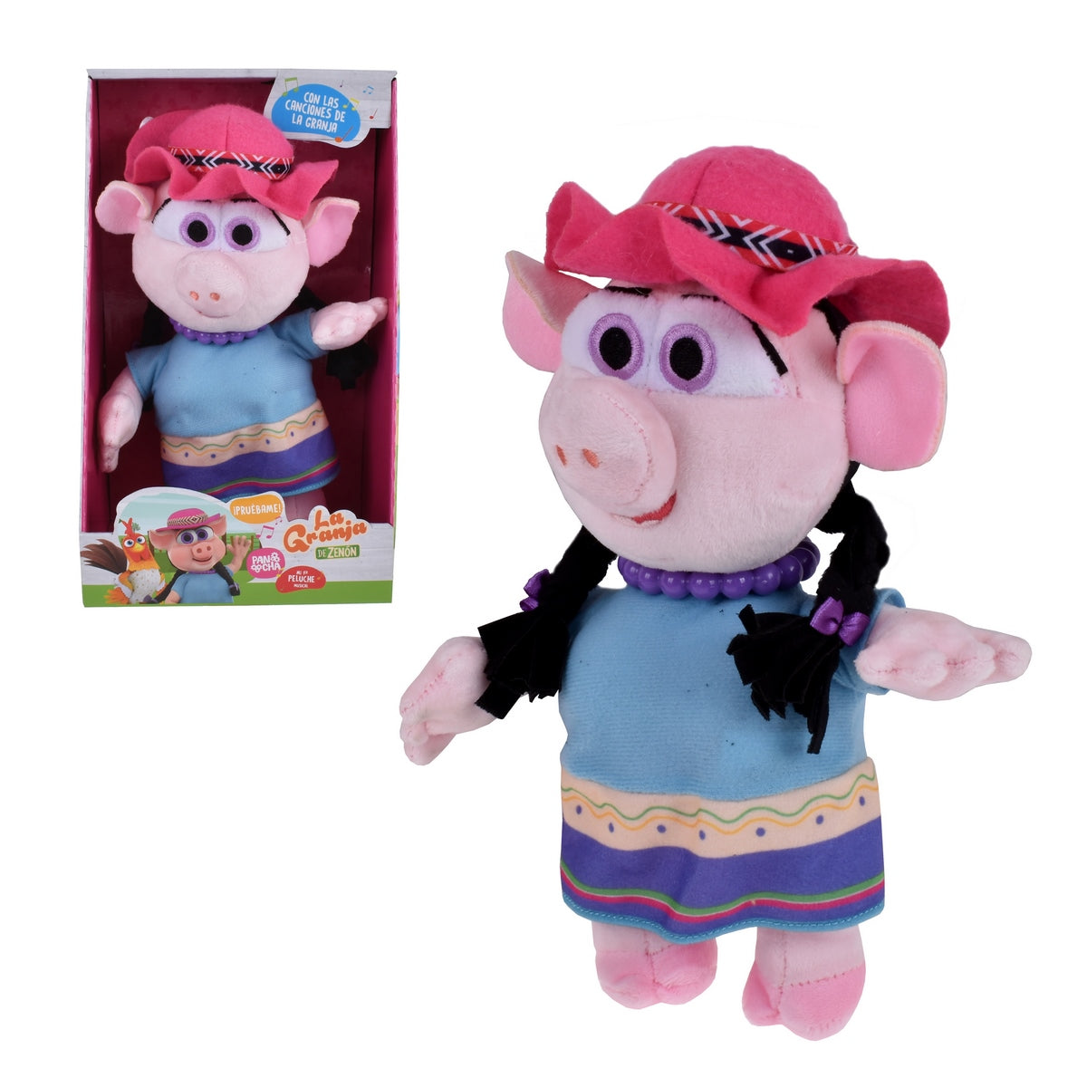 Peluche Musical 35 Cm. La Granja De Zenon - Chancha