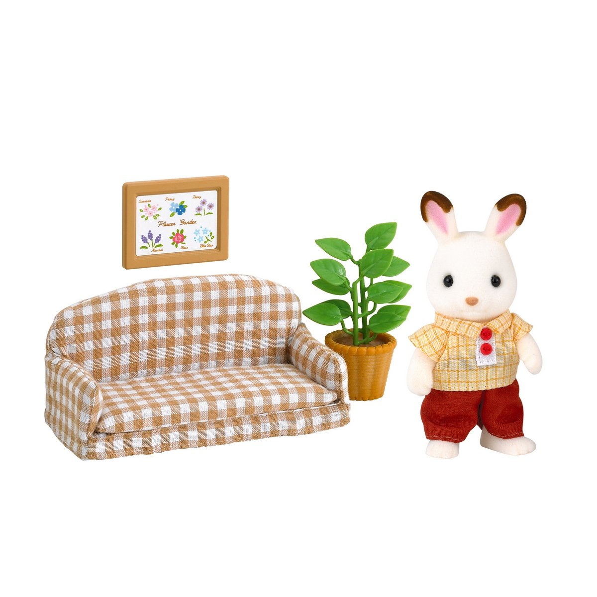 Set De Sofa Frasier Conejo Chocolate  Sylvanian Families