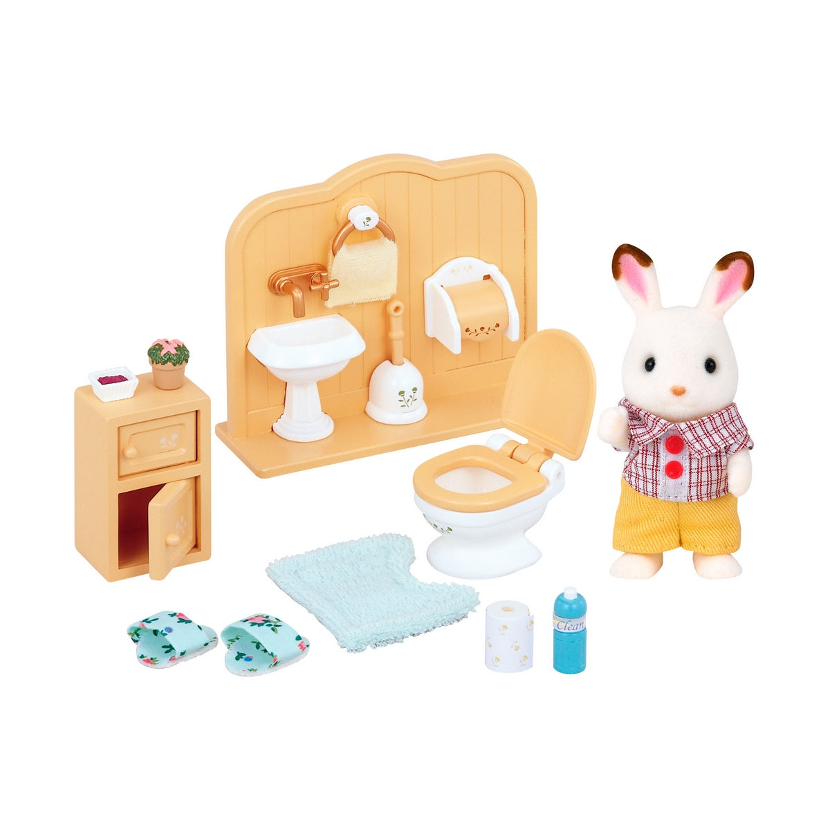 Set De Baño Coco Conejo Chocolate  Sylvanian Families