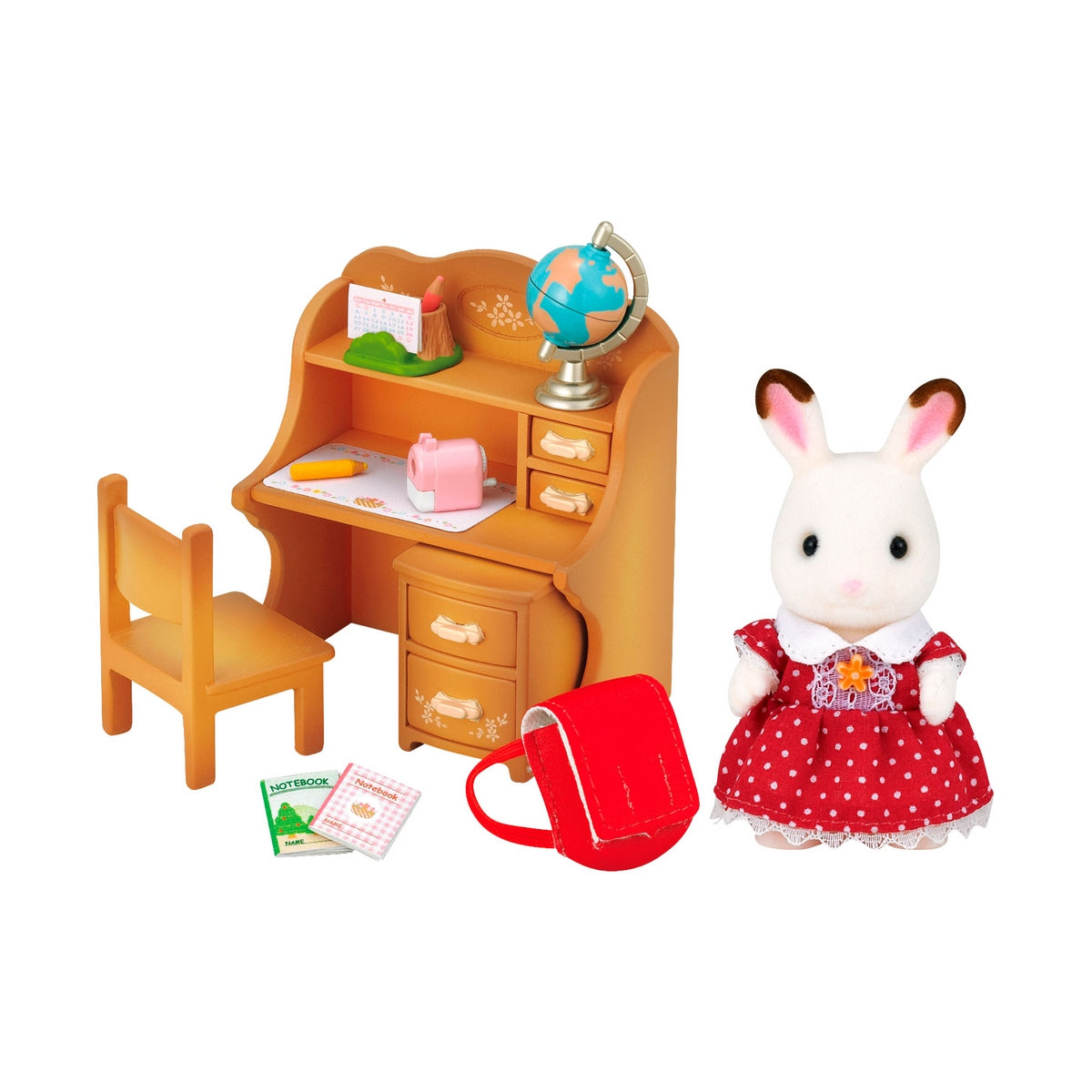 Set De Escritorio Freya Conejo Chocolate  Sylvanian Families