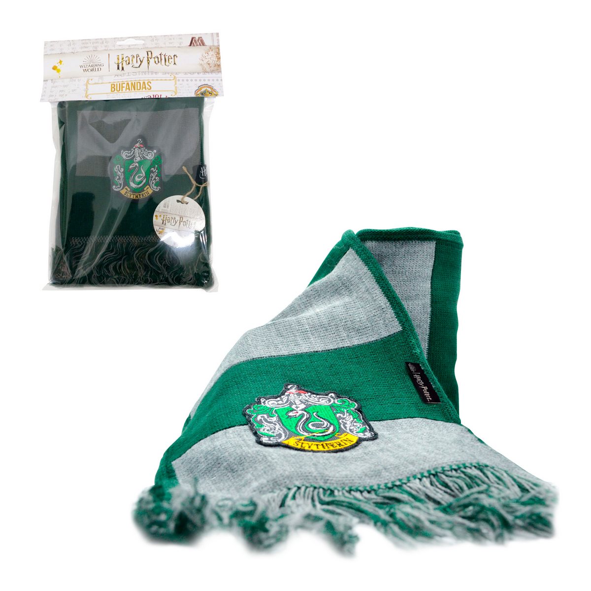 Bufanda Rayada De 190 X 22 Cms Harry Potter - Slytherin