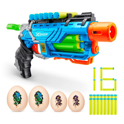 Lanza Dardos Dino Attack Dino Striker  Con 16 Dardos X-Shot