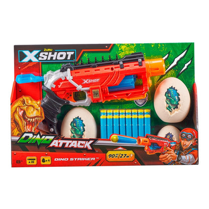 Lanza Dardos Dino Attack Dino Striker  Con 16 Dardos Y 2 Huevos X-Shot