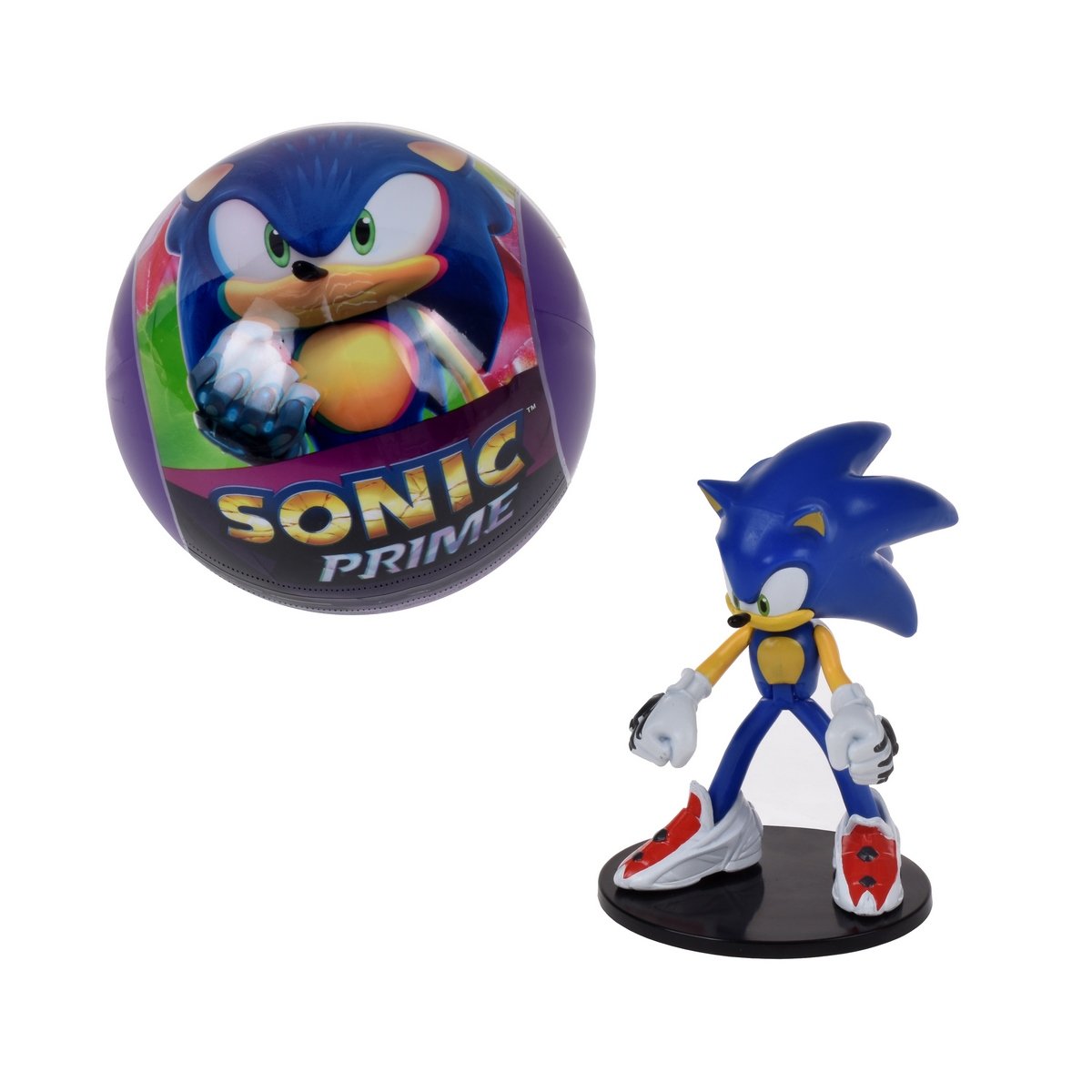 Figura Articulada De 8 Cms Sonic En Capsula Con Base Y Folleto - Serie 1
