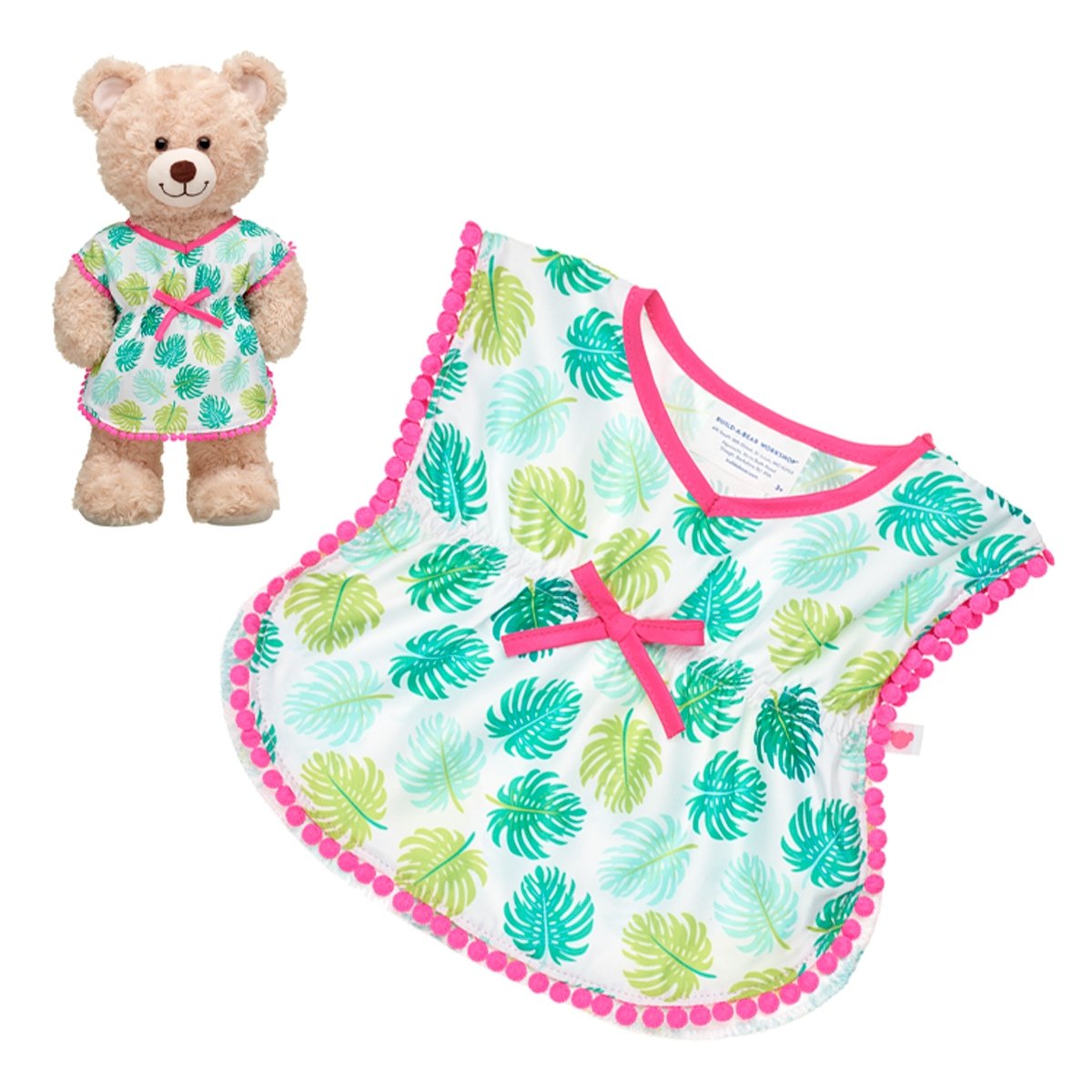 Salida De Baño Hojas Palmeras Build-A-Bear