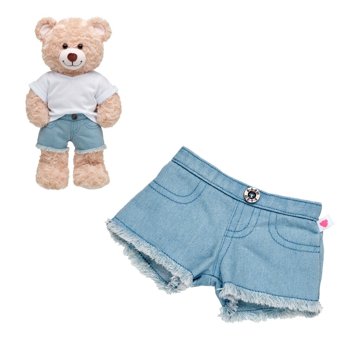Short Blue Jeans Flecos Build-A-Bear
