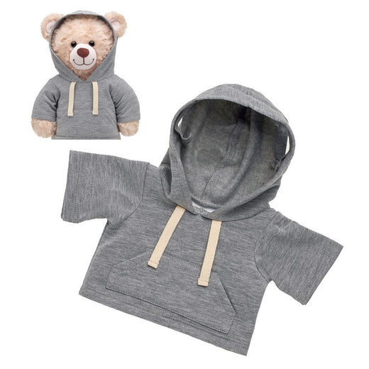 Poleron Gris Con Gorro Build-A-Bear