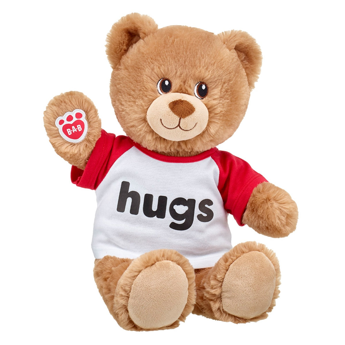 Polera Blanco Con Rojo Hugs Build-A-Bear