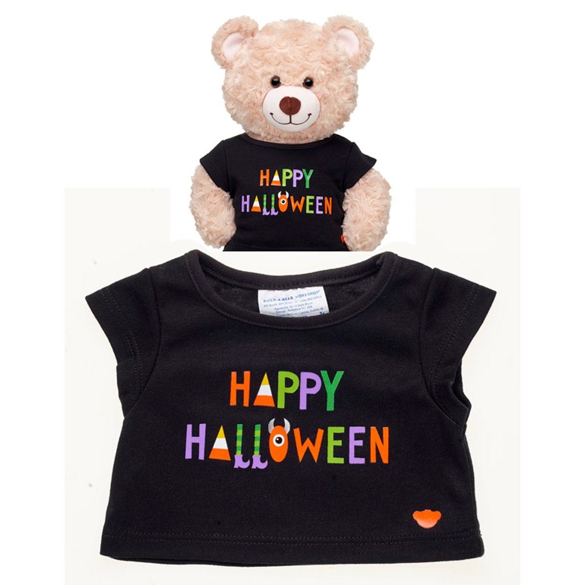 Polera Negra Happy Halloween Build-A-Bear
