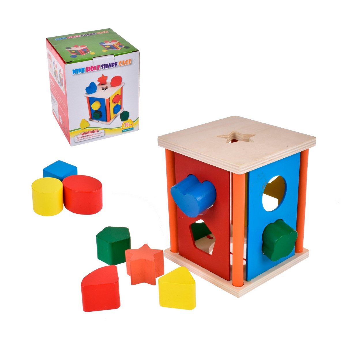 Cubo De Encaje De Madera