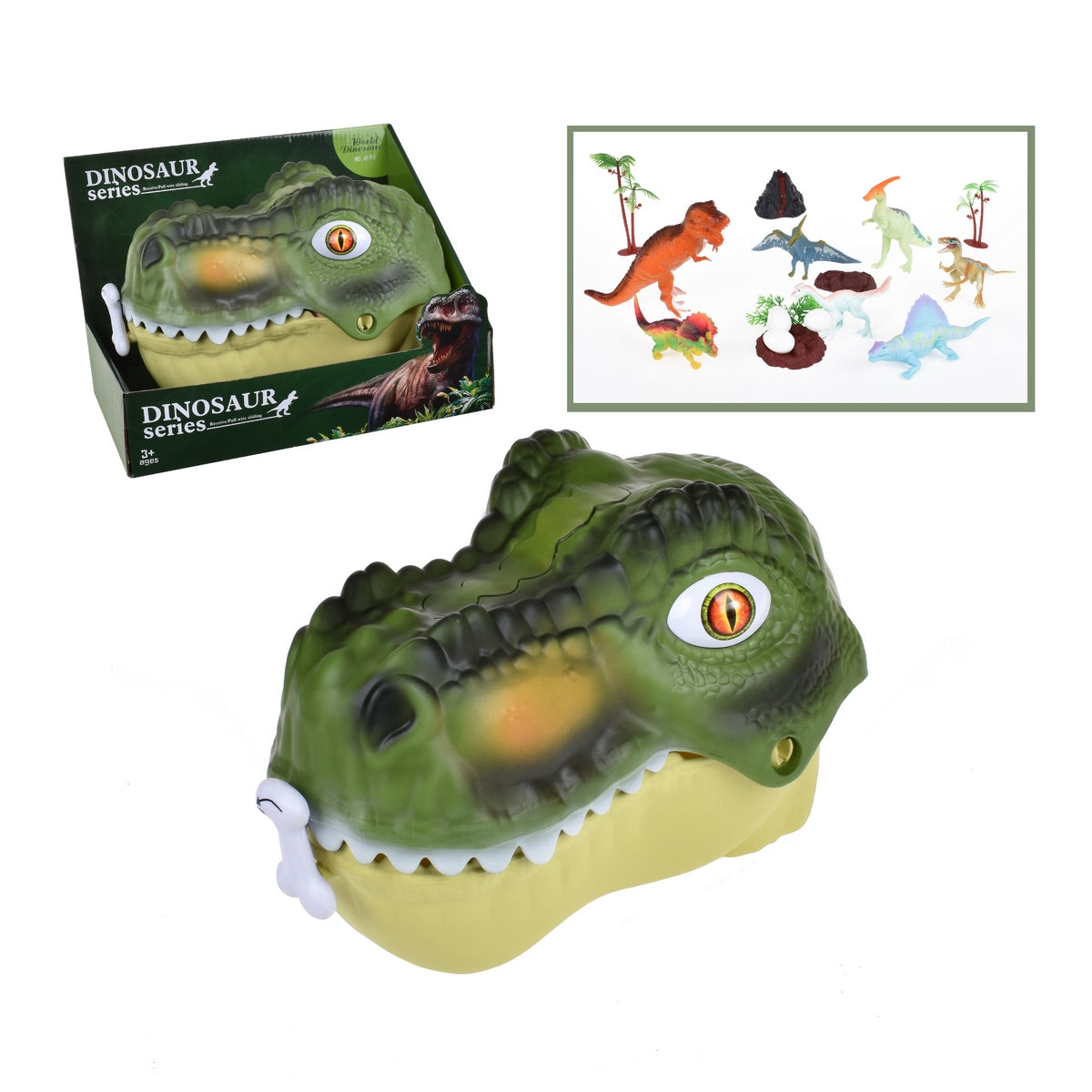 Pack Dinosaurios En Maleta Forma Dino