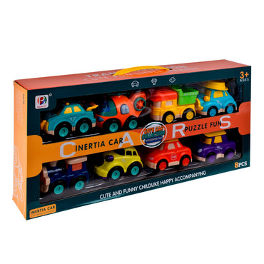 Pack 8 Autos A Friccion Preescolares