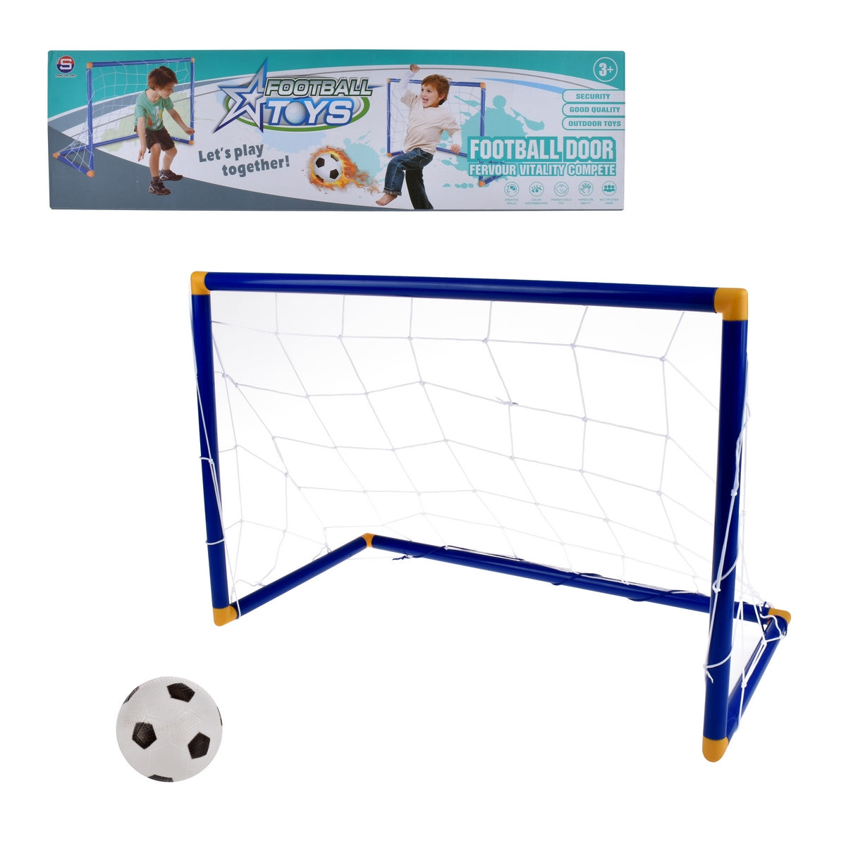 Arco De Futbol De 55 X 36 Cm Con Pelota Y Bombin