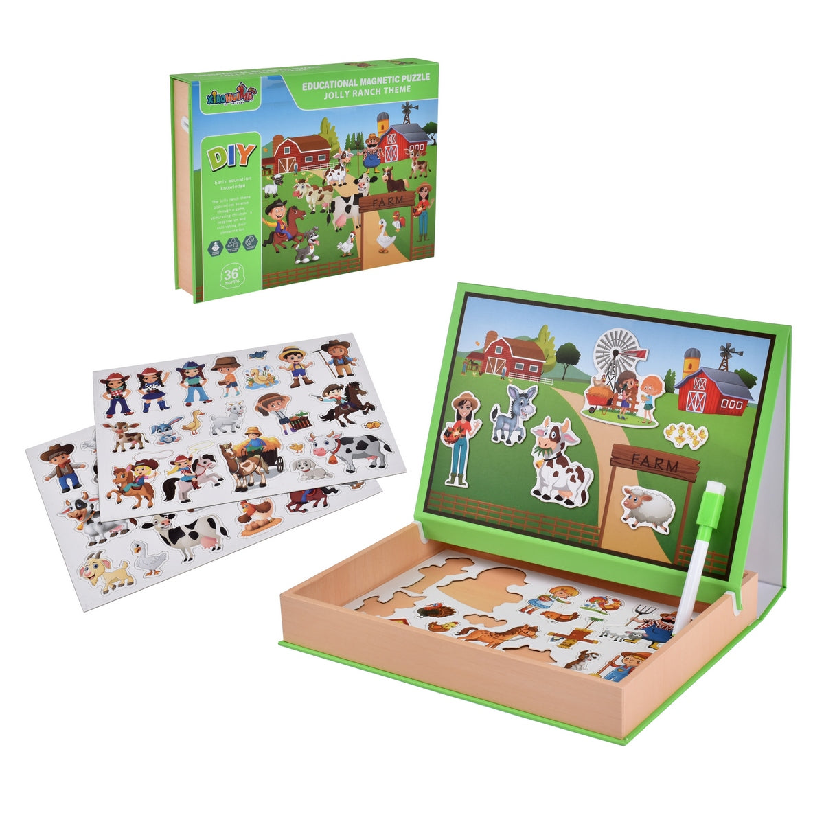 Juego Magnetico Educativo De La Granja