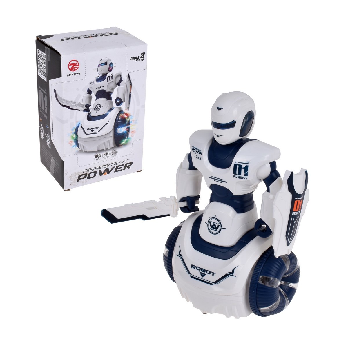 Robot 21 Cms Con Luces Sonido Y Movimiento