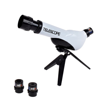 Telescopio Con Trípode Y 3 Lentes 20X 30X 40X