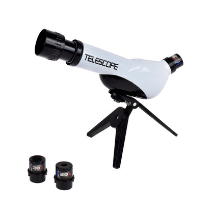 Telescopio Con Trípode Y 3 Lentes 20X 30X 40X