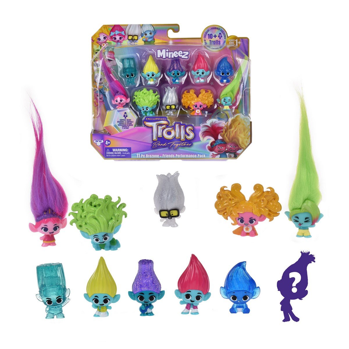 Pack 10 Mini Figuras Trolls (Fig. 4 Cm)