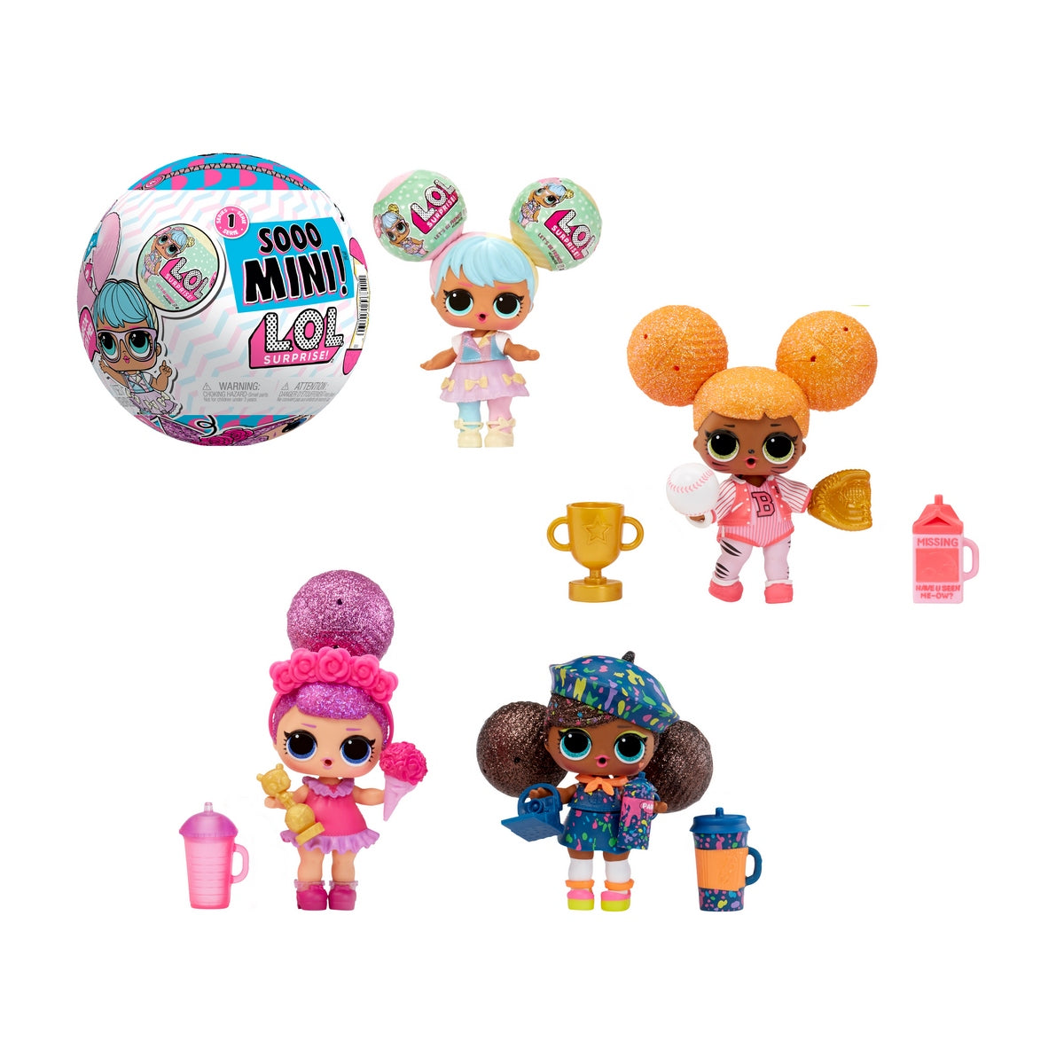 Muñeca Lol Sooo Mini 8 Cms En Bola Sorpresa Con Accesorios Surtidos