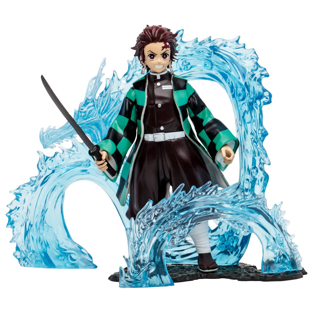 Figura De Lujo Tanjiro Con Dragón De Agua Demon Slayer 13 Cms De Mc Farlane