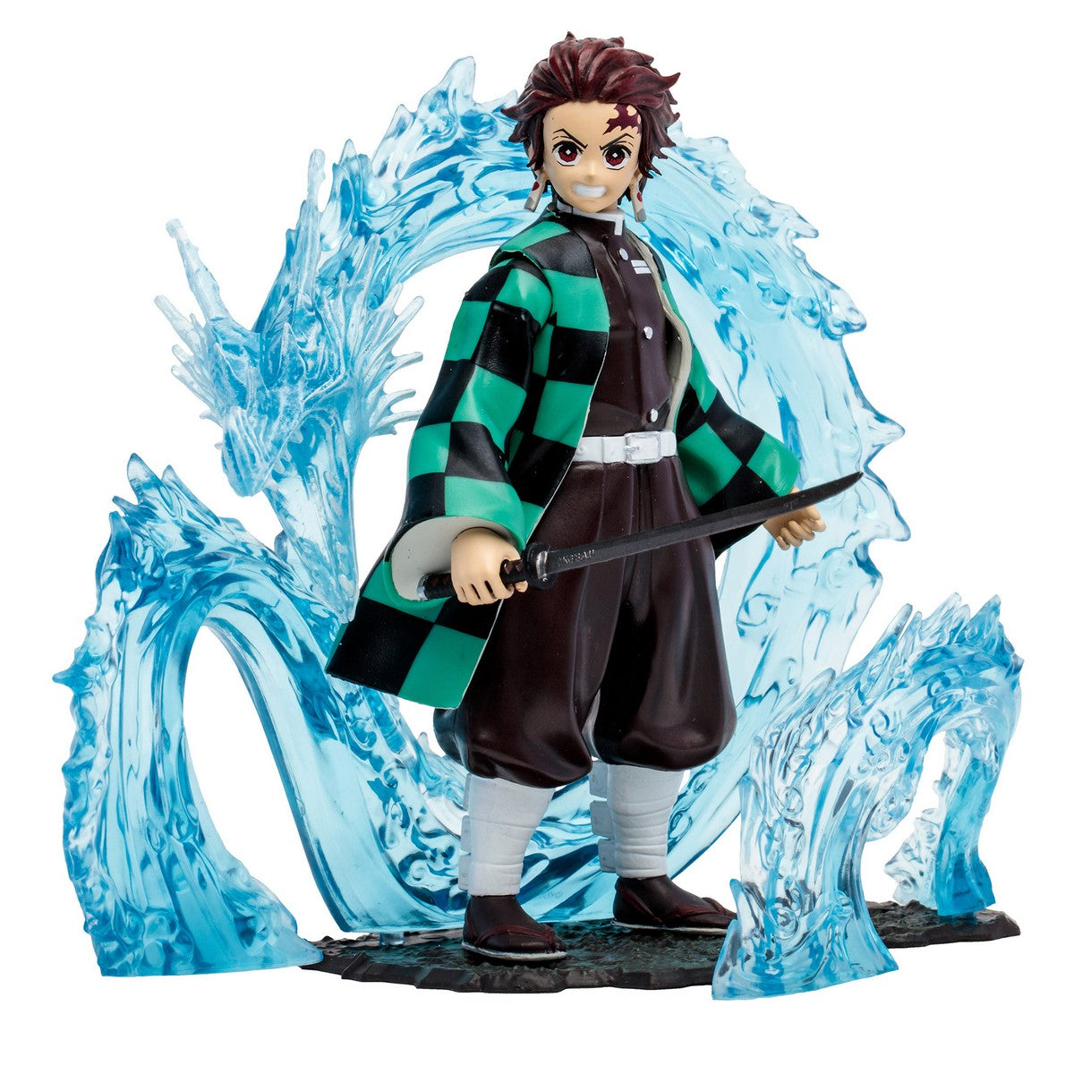 Figura De Lujo Tanjiro Con Dragón De Agua Demon Slayer 13 Cms De Mc Farlane