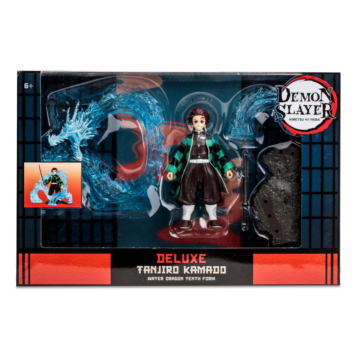 Figura De Lujo Tanjiro Con Dragón De Agua Demon Slayer 13 Cms De Mc Farlane