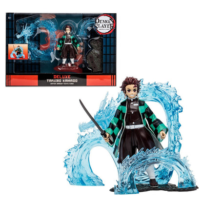 Figura De Lujo Tanjiro Con Dragón De Agua Demon Slayer 13 Cms De Mc Farlane