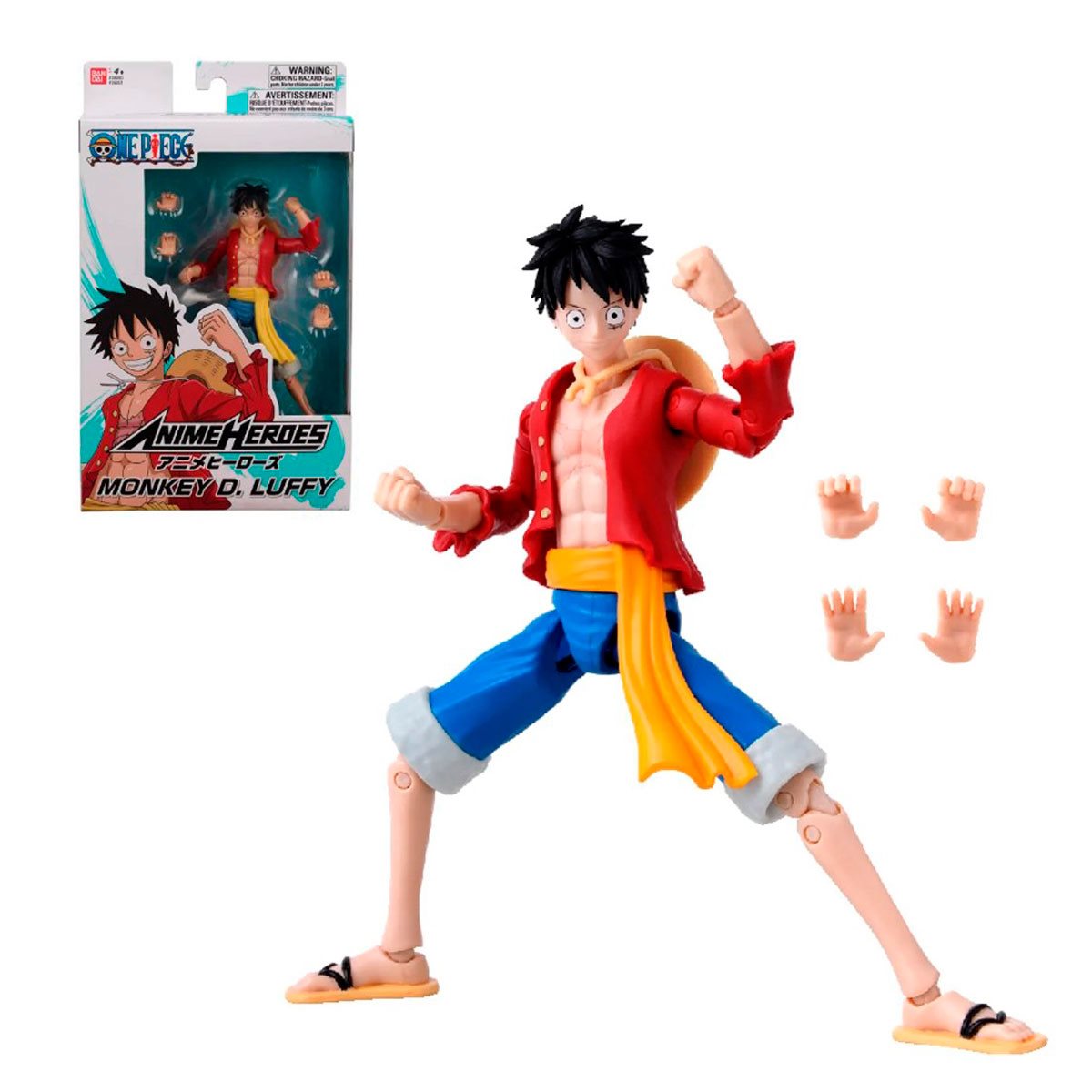 Figura One Piece Anime Heroes 17 Cms - Monkey D Luffy (Nueva Version)
