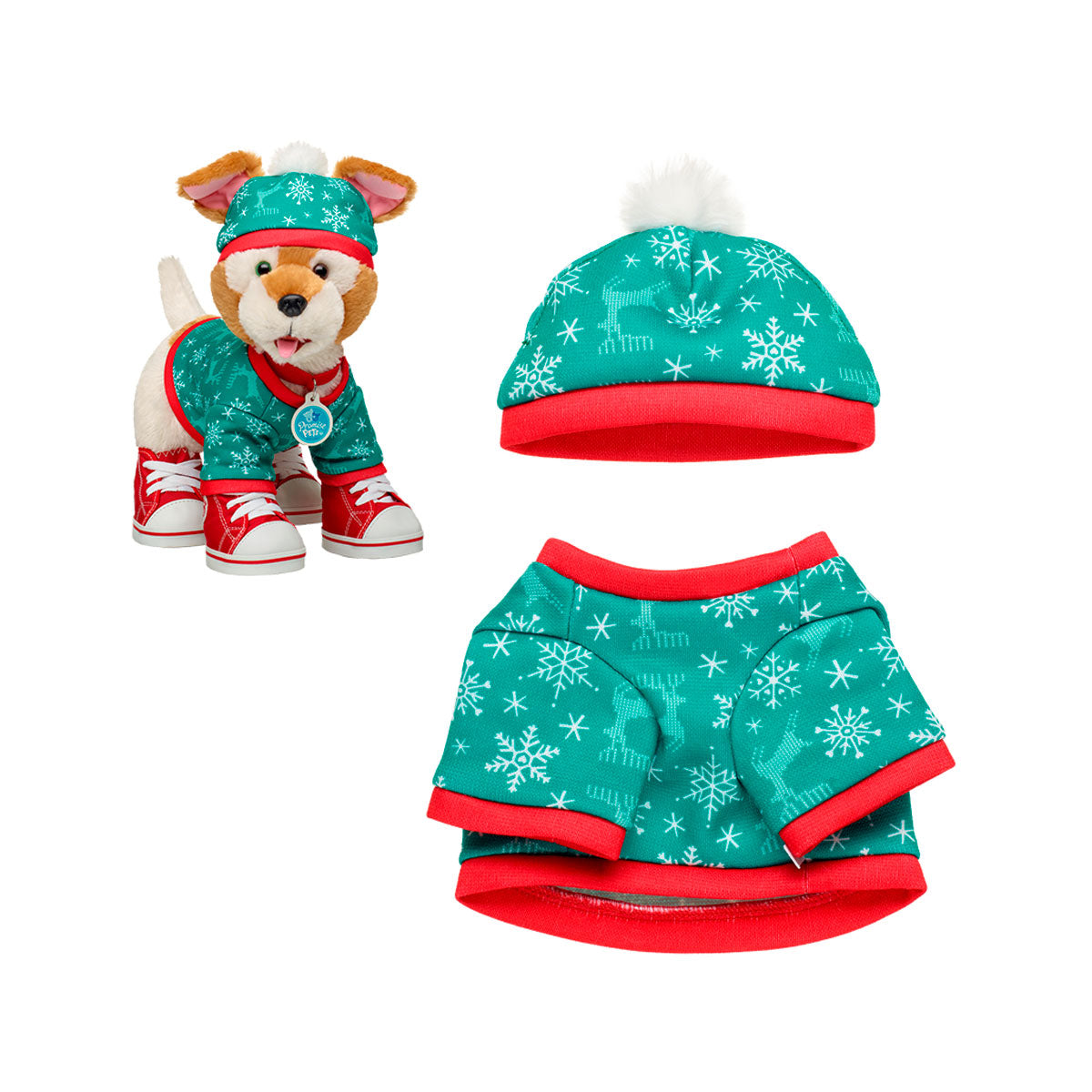 Sweater Verde Navidad Merry Mission Build-A-Bear Categoría: Ropa Build-a-Bear Tipo producto:  Accesorios para muñecas y muñecos de acción