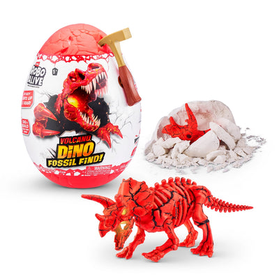 Huevo Robo Alive Con Fosil De Dinosaurio De Zuru