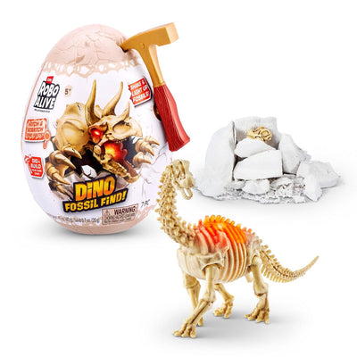 Mini Huevo Robo Alive Con Fosil De Dinodaurio De Zuru